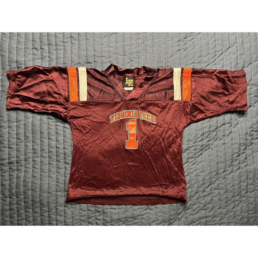 LK Apparel Virginia Tech Hokies Football Jersey Children's X Small Maroon